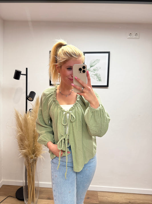 Musselinbluse ,,Schleife“