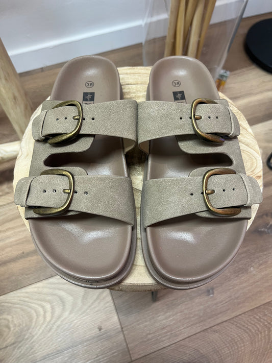 Sandale „Basic Khaki“