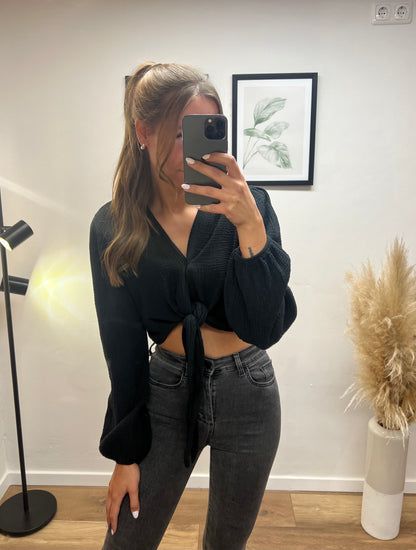 Musselinbluse „Bolero“